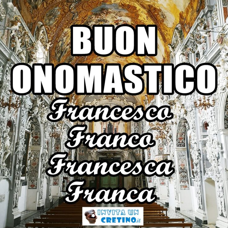 auguri buon onomastico francesco francesca franco franca