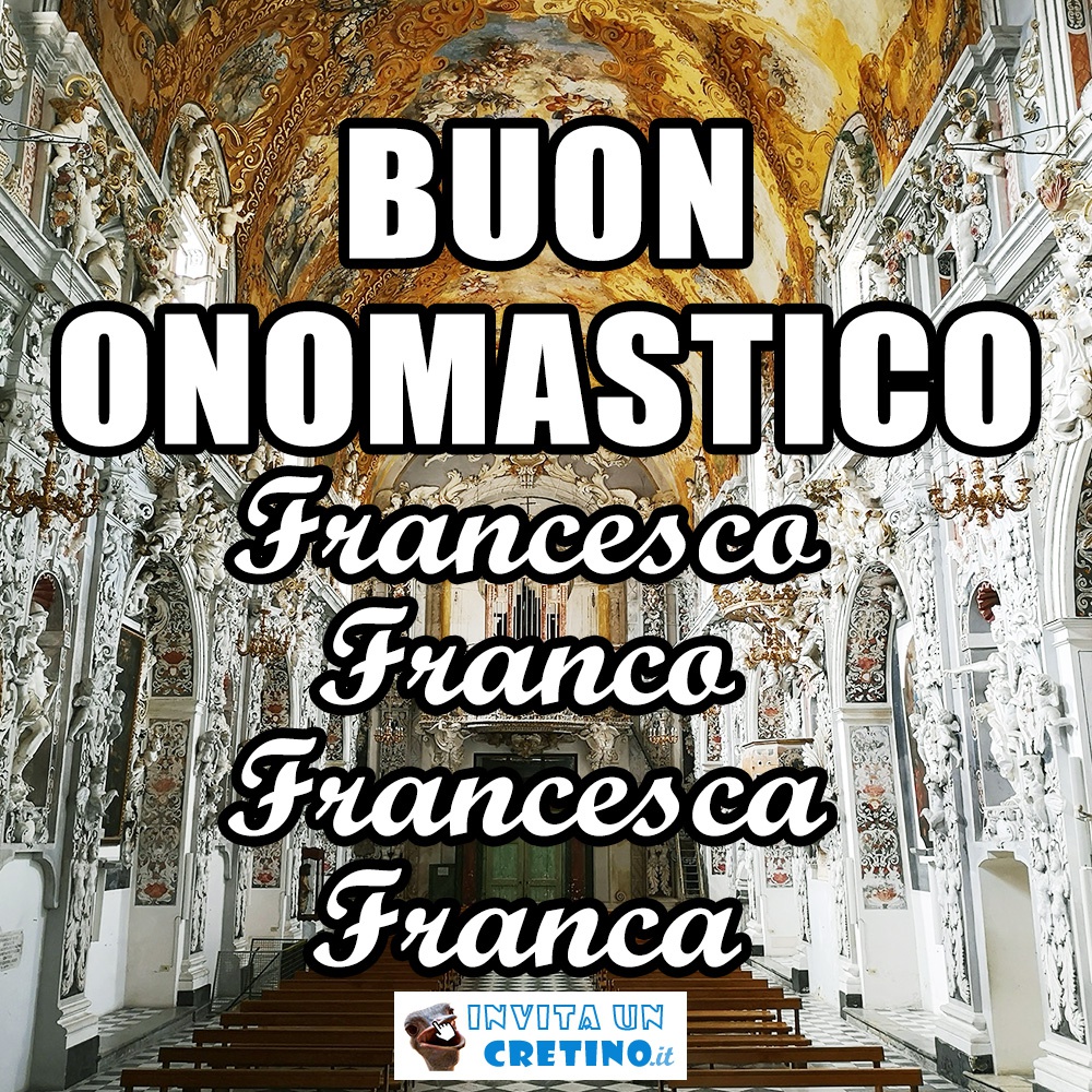 buon onomastico francesco francesca franco franca 2020