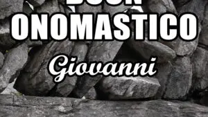 buon onomastico giovanni