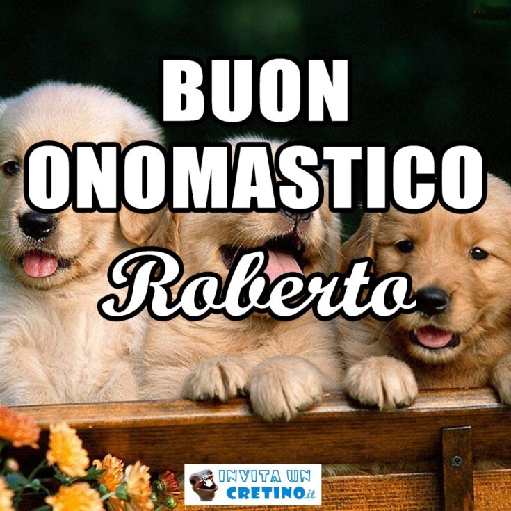 buon onomastico roberto