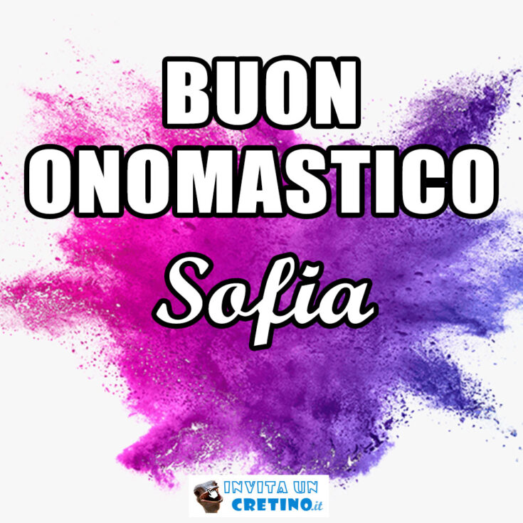 buon onomastico sofia 2020