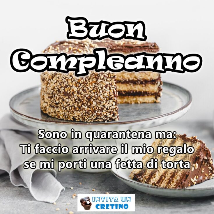 buon compleanno sono in quarantena