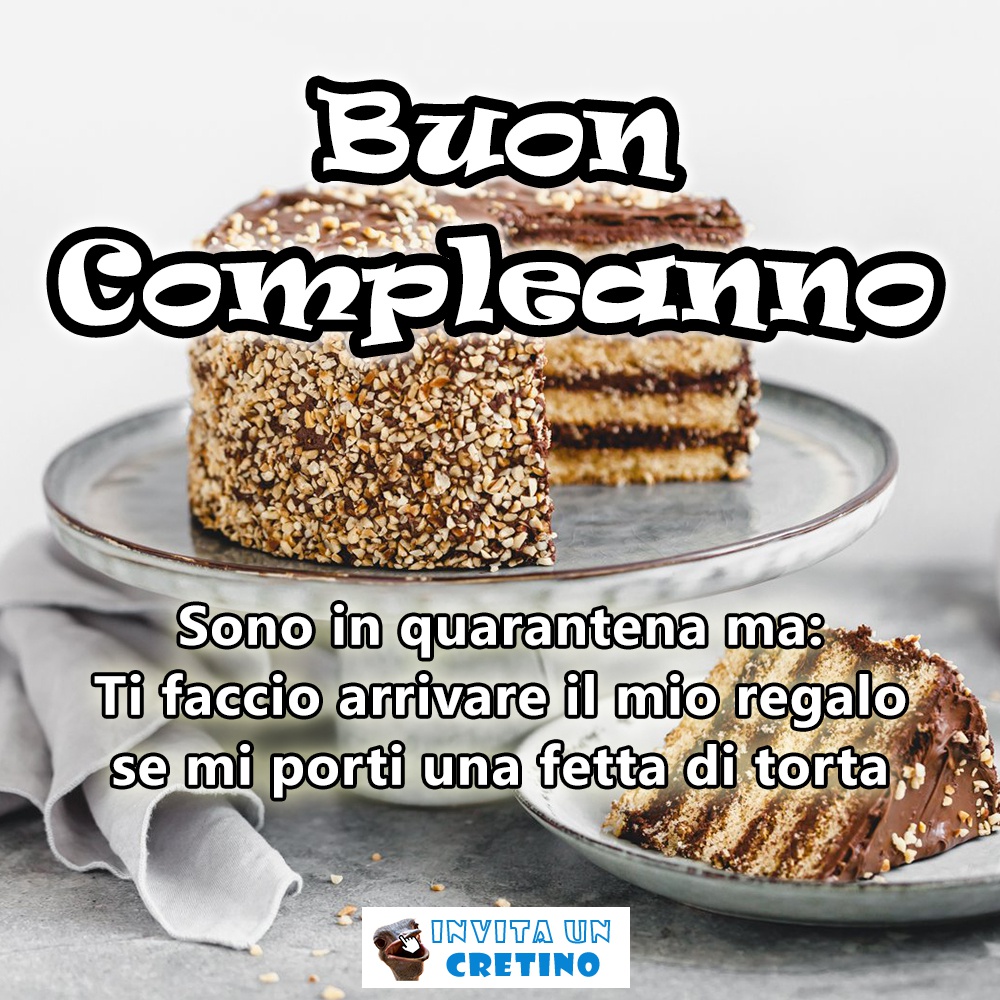 buon compleanno sono in quarantena