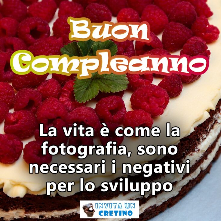 buon compleanno vita come fotografia auguri