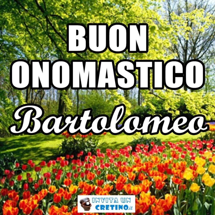 buon onomastico Bartolomeo