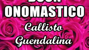 buon onomastico callisto guendalina 2020