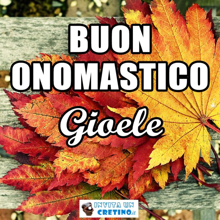 buon onomastico Gioele