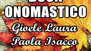 buon onomastico gioele laura paola isacco 2020