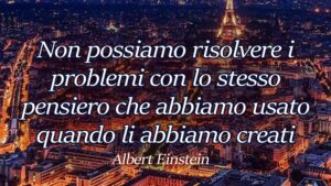 buonanotte citazione albert einstein sui problemi