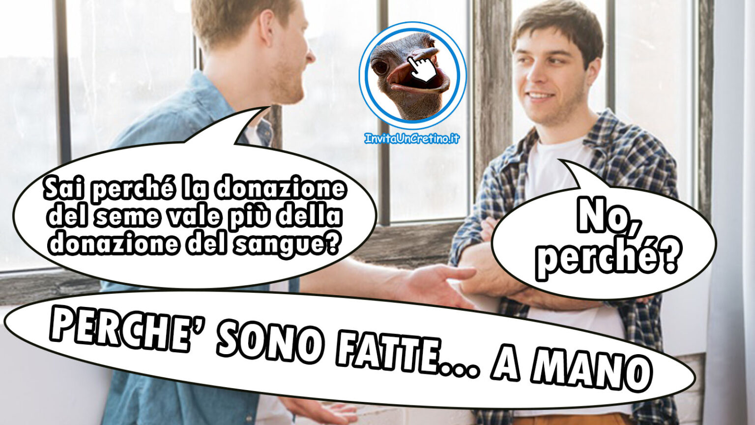 foto con battuta comica che girano online