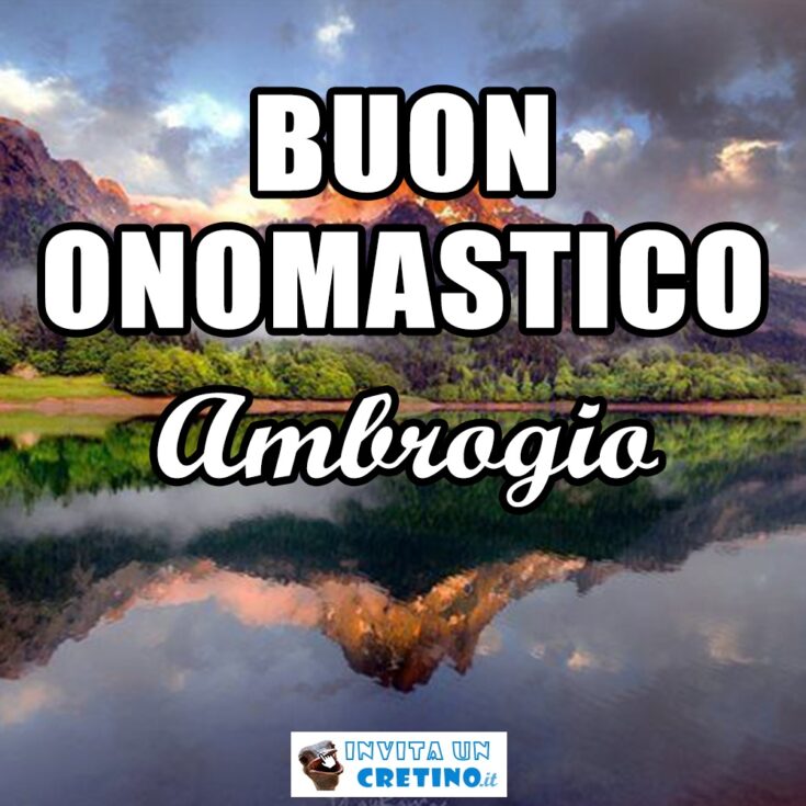 buon onomastico ambrogio 7 dicembre