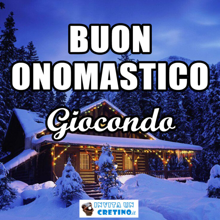 buon onomastico giocondo 14 novembre