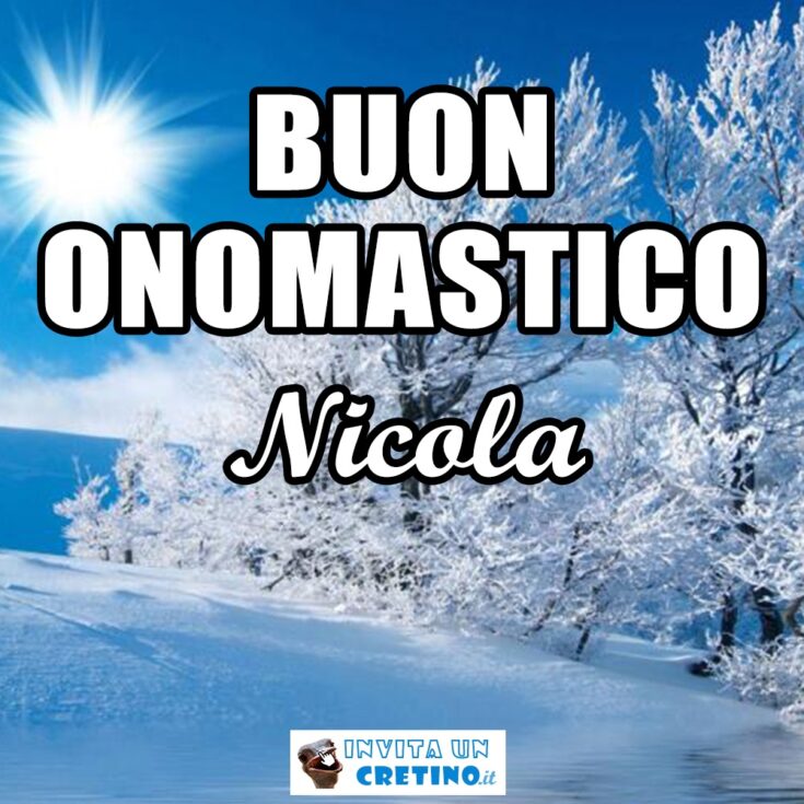 buon onomastico nicola 6 dicembre