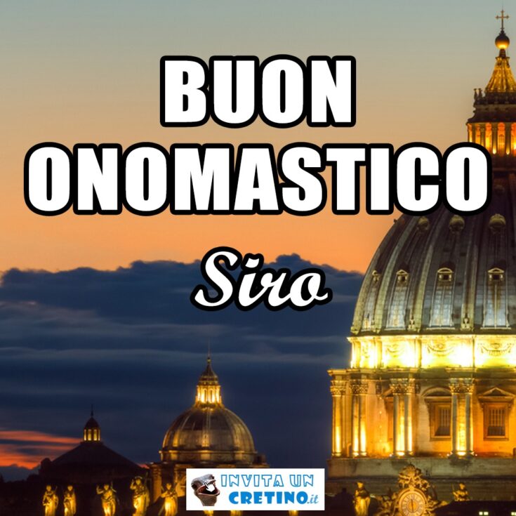 buon onomastico siro 9 dicembre