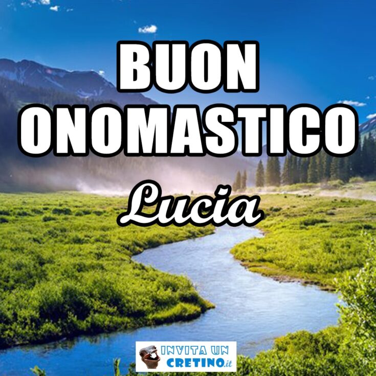 buon onomastico lucia 13 dicembre 2020