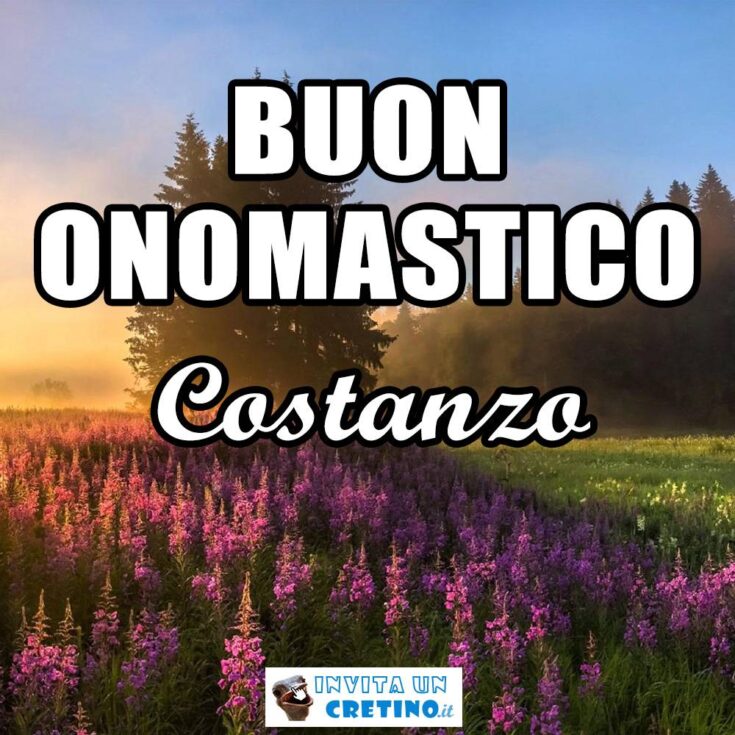 buon onomastico costanzo 29 gennaio