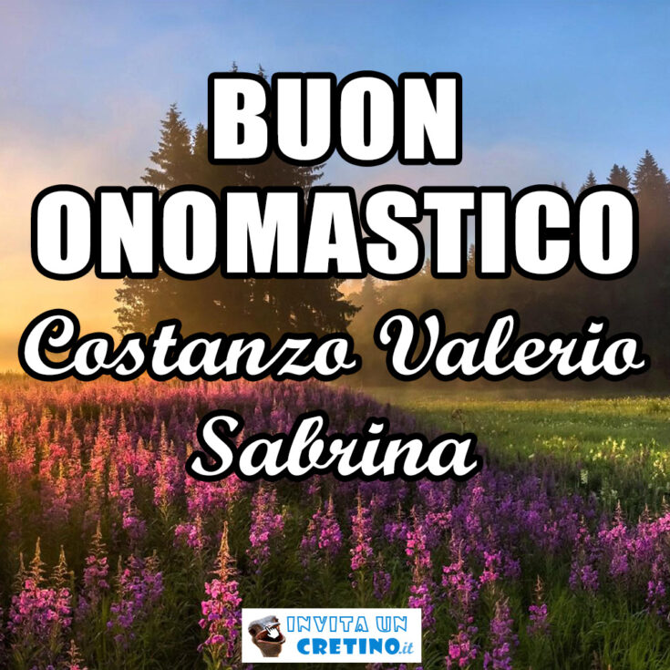 buon onomastico costanzo valerio sabrina 29 gennaio