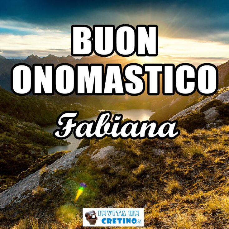 buon onomastico fabiana 20 gennaio