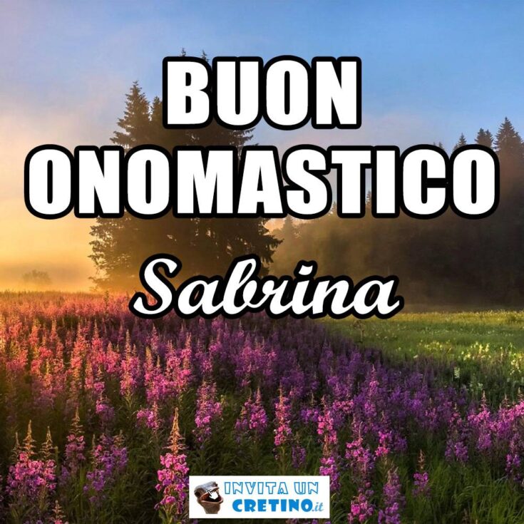 buon onomastico sabrina 29 gennaio