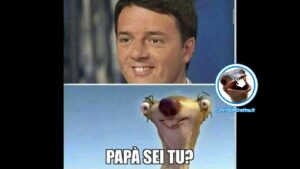 foto divertenti renzi sid papa sei tu