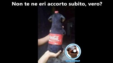 cane coca cola illusione foto divertenti