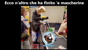 un altro che ha finito le mascherine foto divertenti