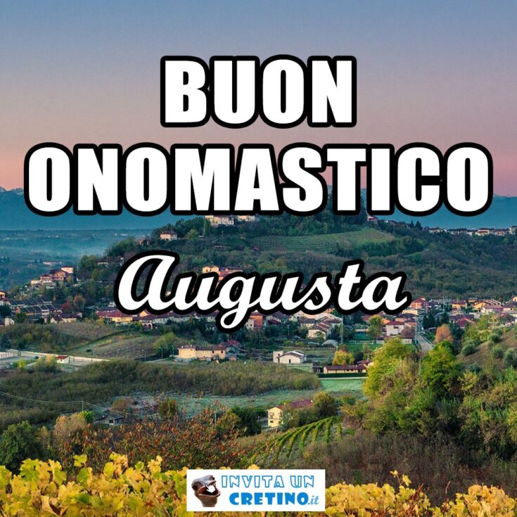 buon onomastico augusta 27 marzo