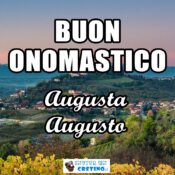 buon onomastico augusta augusto 27 marzo