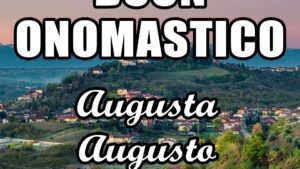 buon onomastico augusta augusto 27 marzo