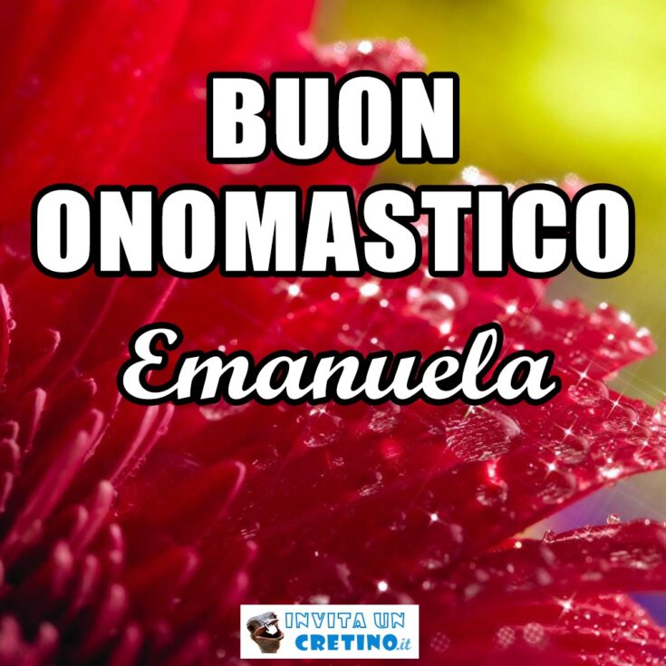 buon onomastico emanuela 26 marzo