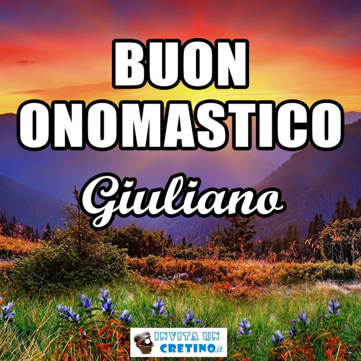 buon onomastico giuliano 9 gennaio