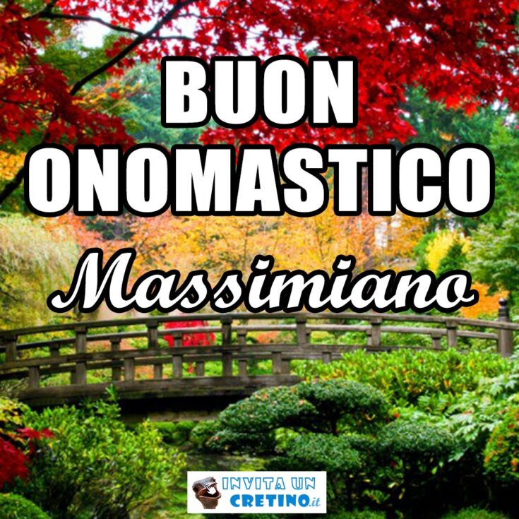 buon onomastico massimiano 8 gennaio