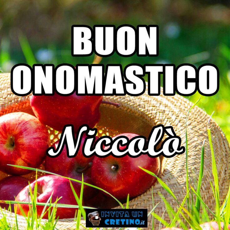 buon onomastico niccolò 10 settembre 2020