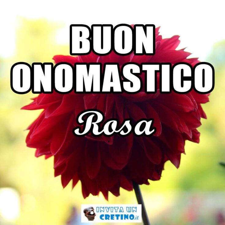 buon onomastico rosa 6 marzo