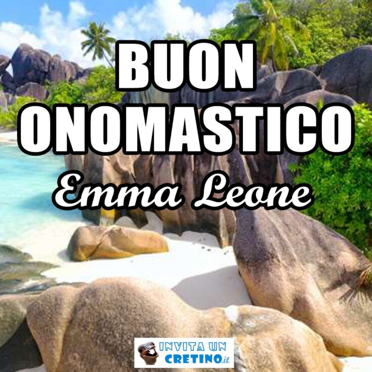 buon onomastico emma leone 19 aprile