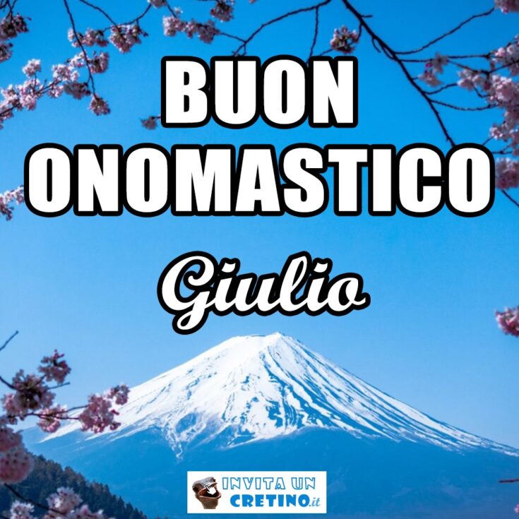 buon onomastico giulio 12 aprile