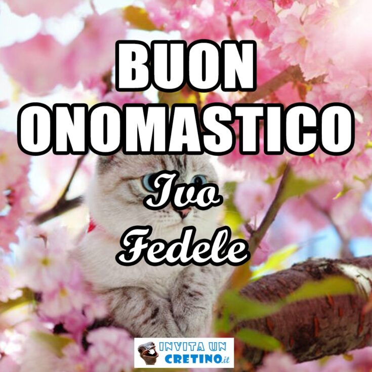 buon onomastico ivo fedele 24 aprile