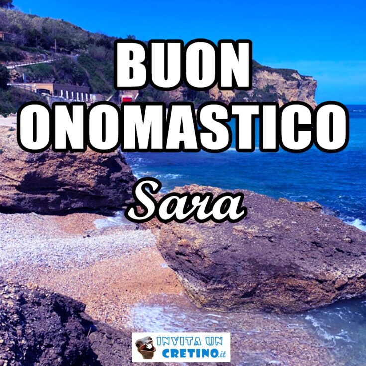 buon onomastico sara 20 aprile