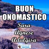 buon onomastico sara agnese adalgisa 20 aprile