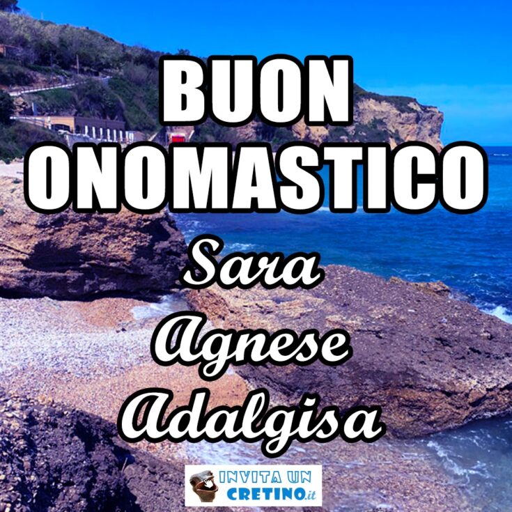 buon onomastico sara agnese adalgisa 20 aprile