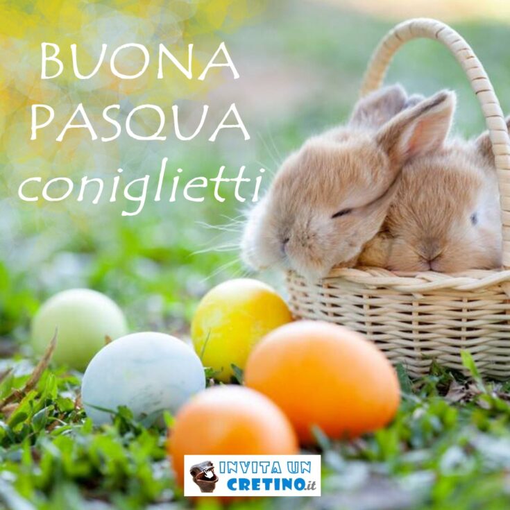 auguri di buona pasqua coniglietti belle immagini gratis