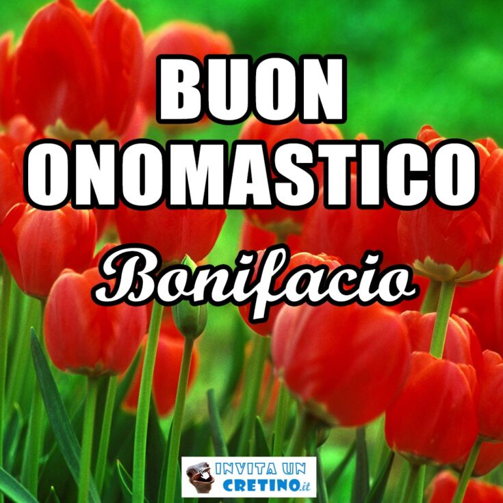 buon onomastico bonifacio 5 giugno