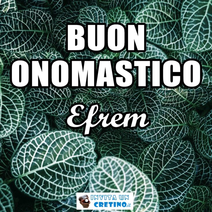 buon onomastico efrem 9 giugno