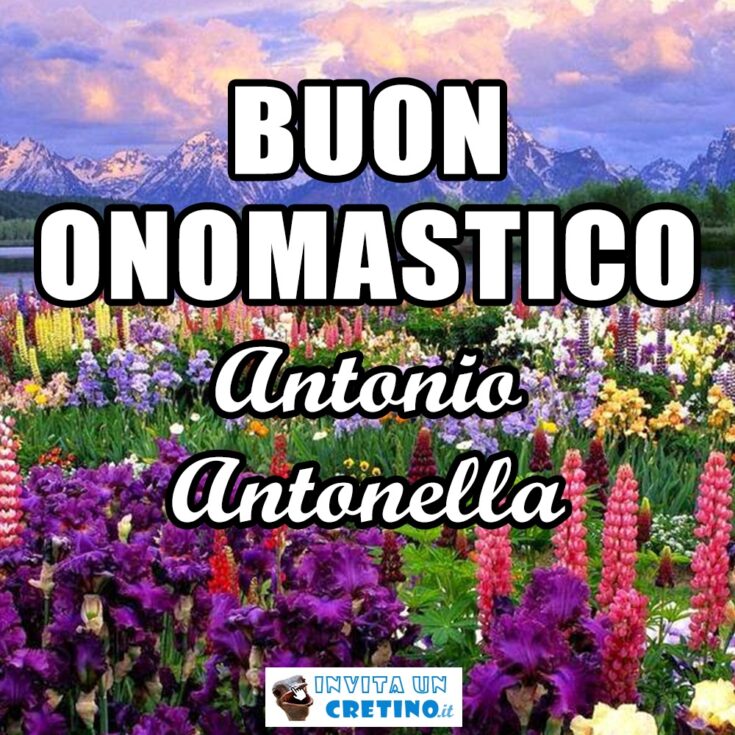 buon onomastico antonio antonella 13 giugno