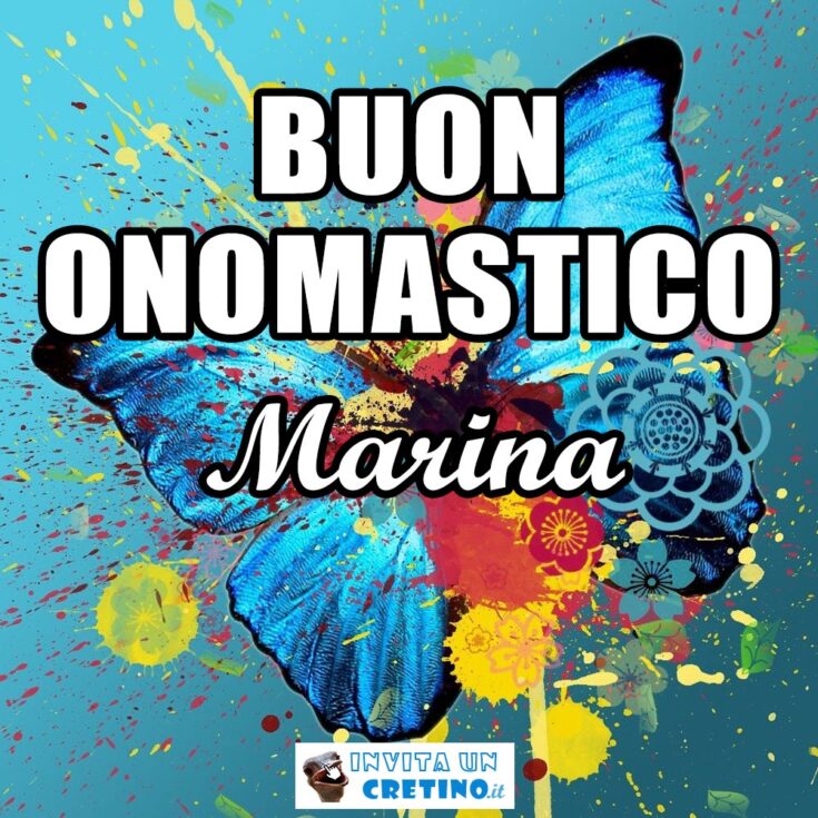 buon onomastico marina 18 giugno