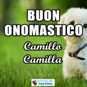 buon onomastico camillo camilla 14 luglio
