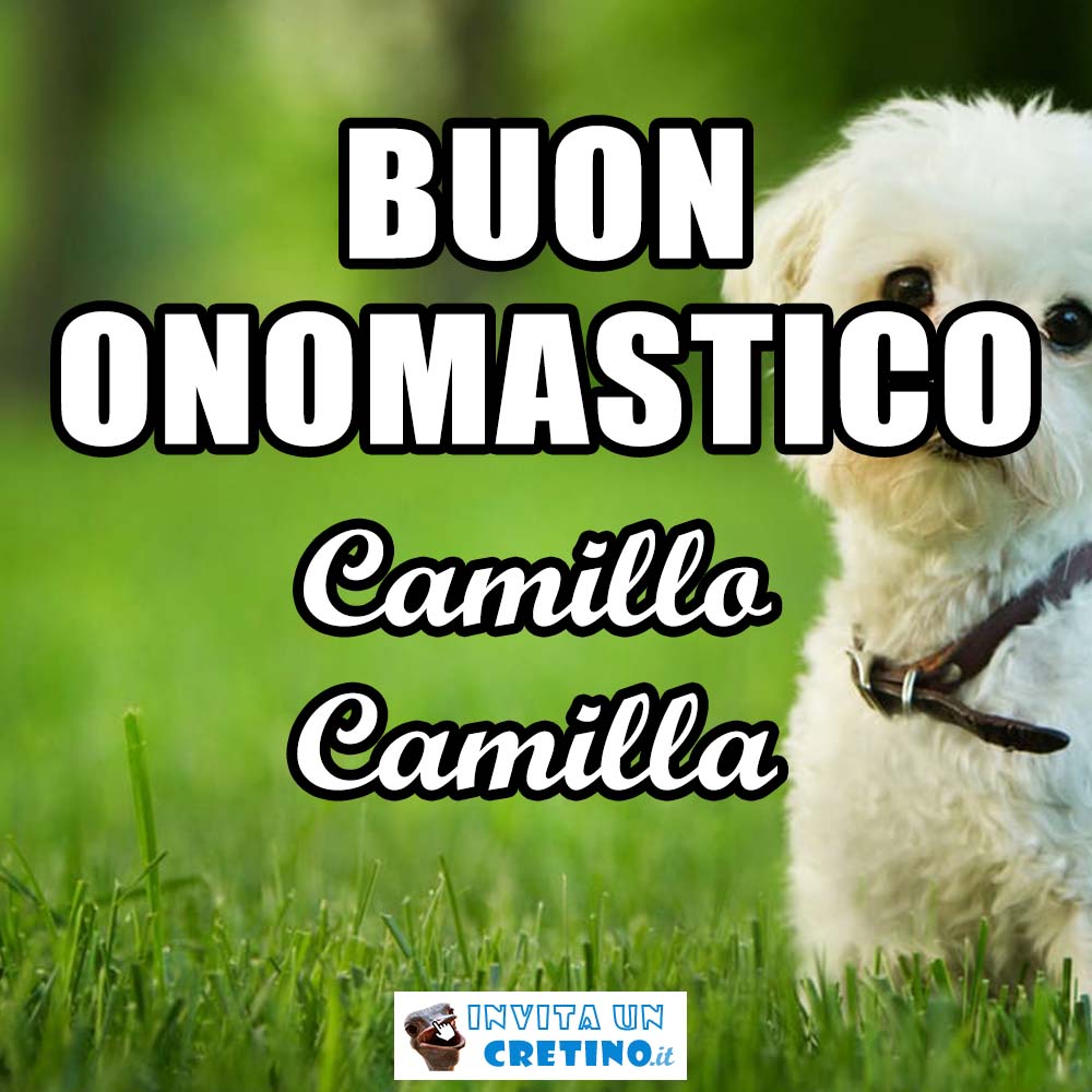 buon onomastico camillo camilla 14 luglio