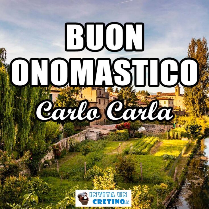 buon onomastico carlo carla 4 novembre