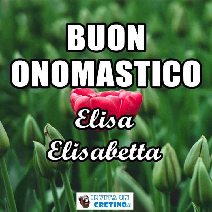 buon onomastico elisa elisabetta 4 luglio