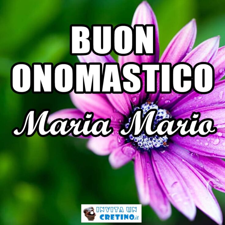 buon onomastico maria mario 8 settembre